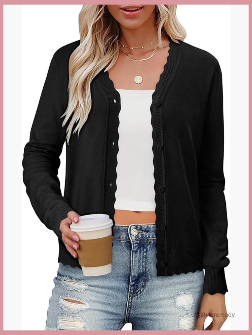 Dressy Button Down Cardigans Long Sleeve Knit Work Sweaters